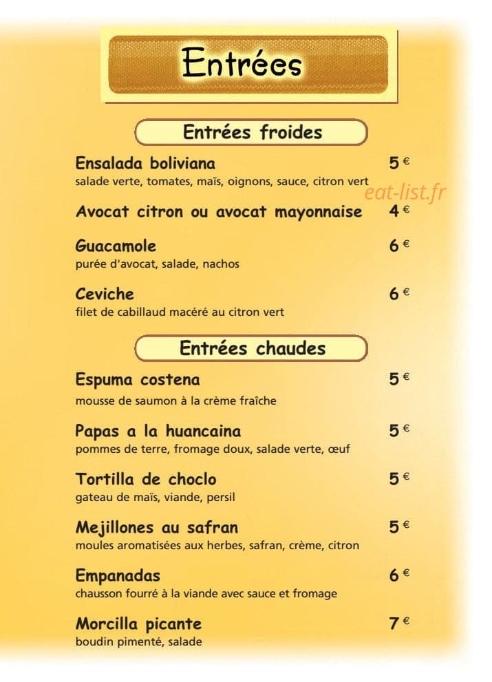 Restaurant Kori Tika — carte page 3