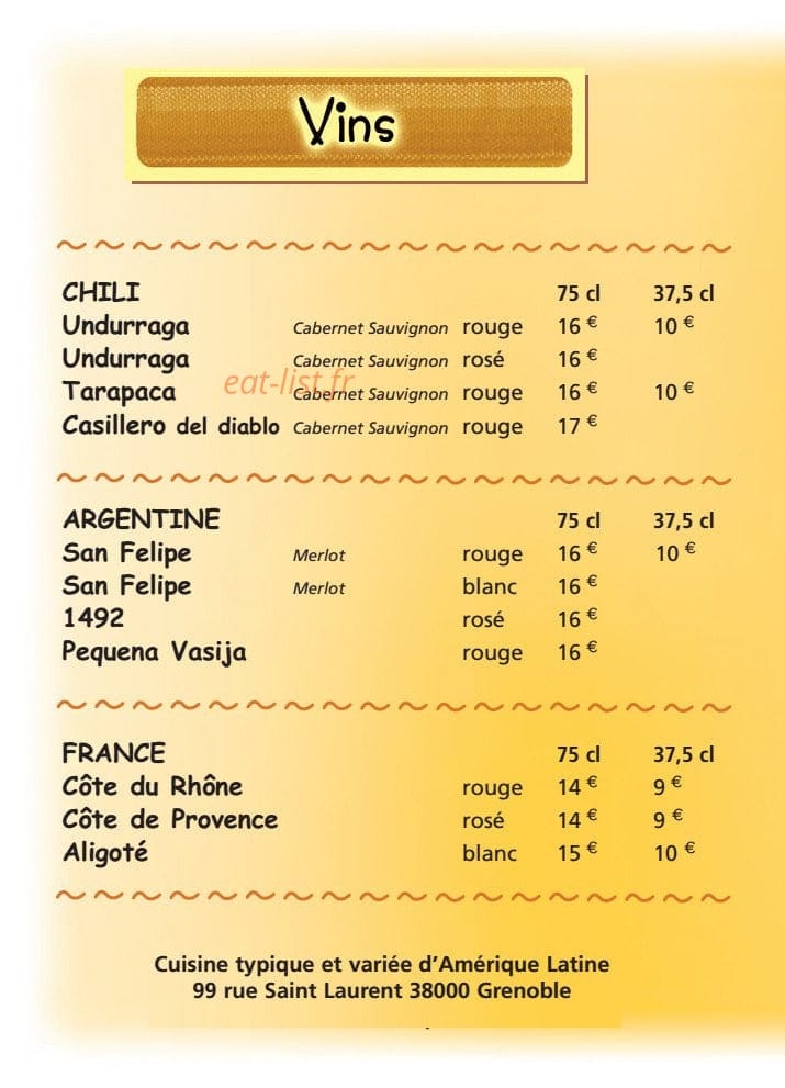 Restaurant Kori Tika — carte page 12