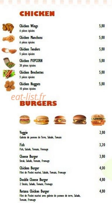 Rotana Café — carte page 2