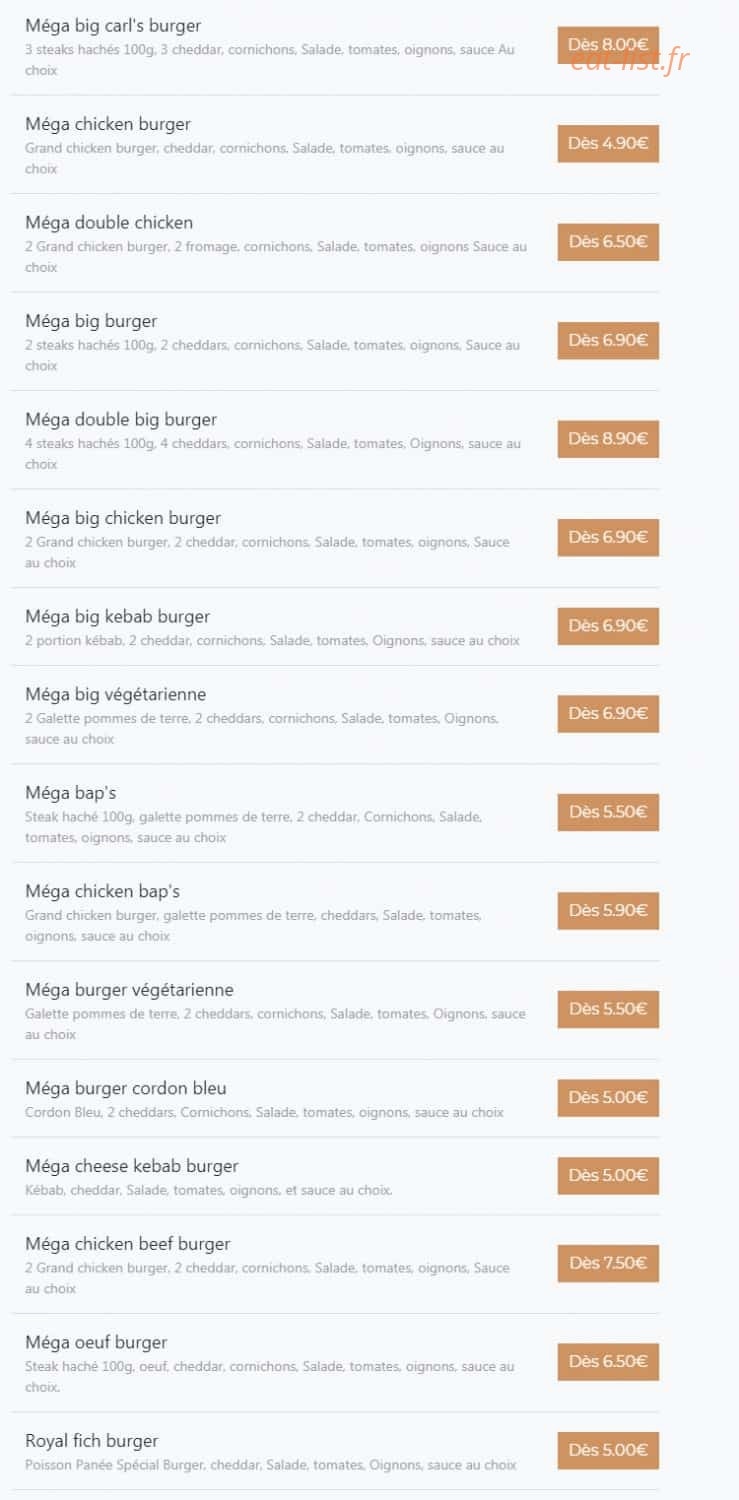 Sharaf food — carte page 14