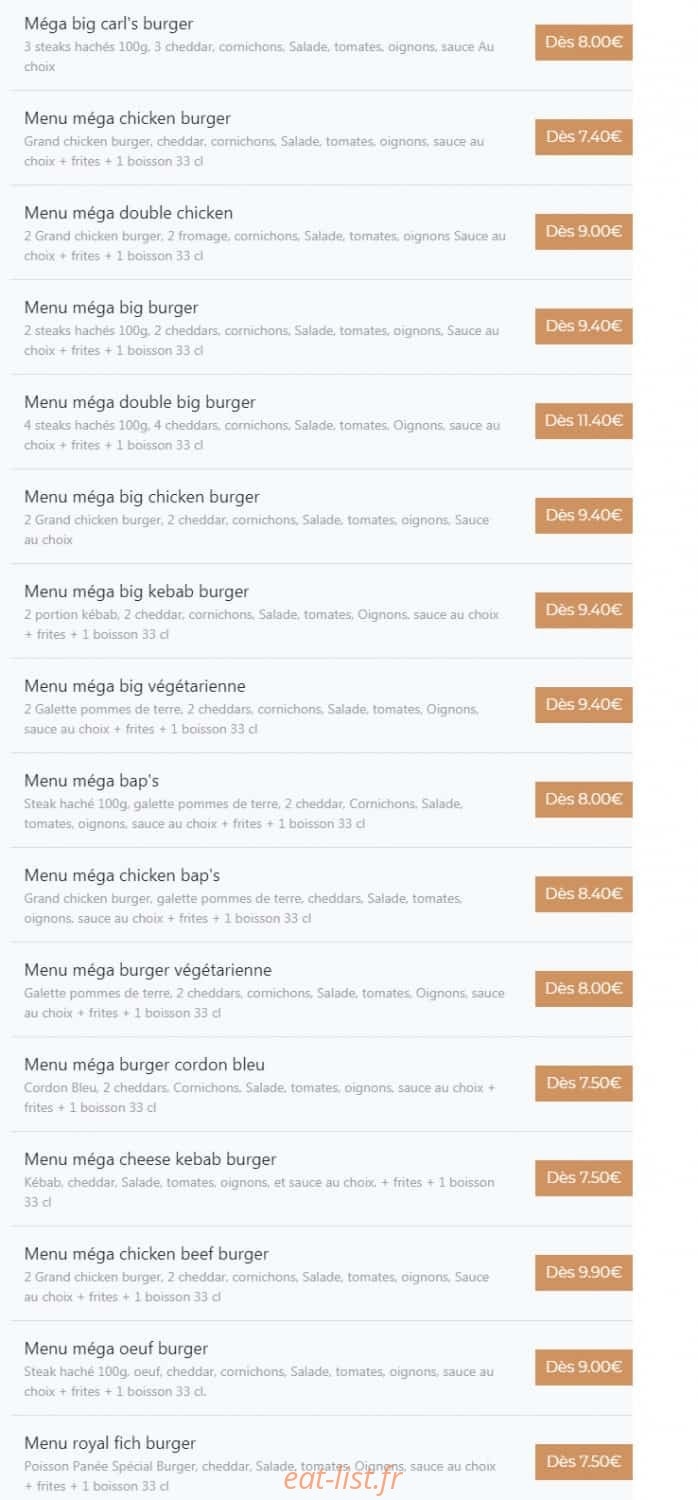 Sharaf food — carte page 7