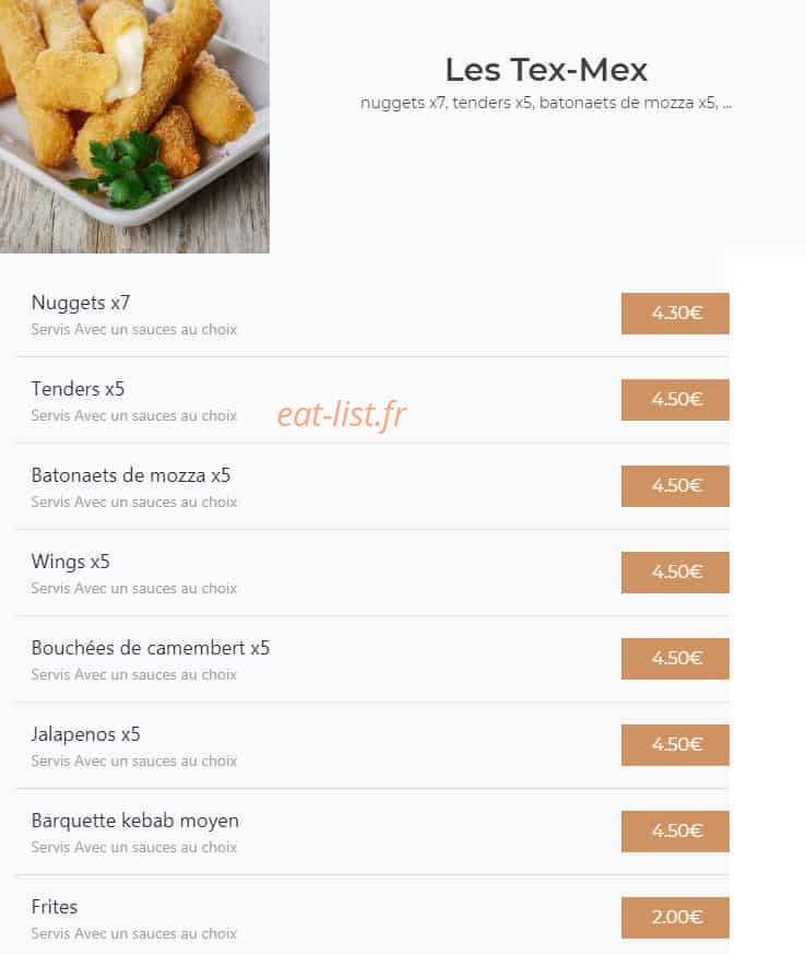 Sharaf food — carte page 22