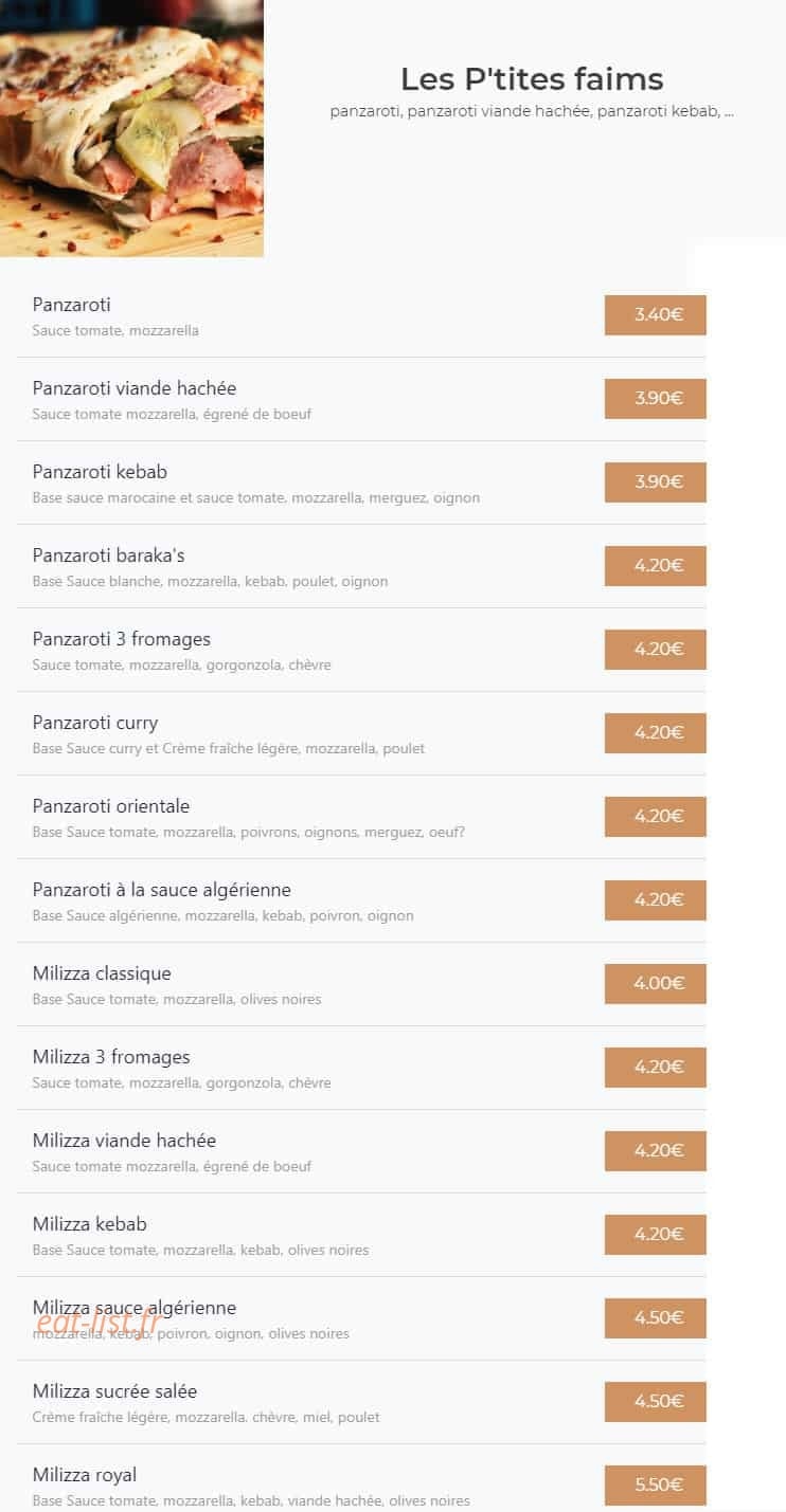 Sharaf food — carte page 21