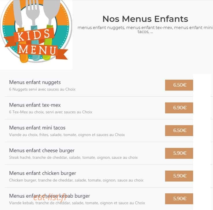 Sharaf food — carte page 5