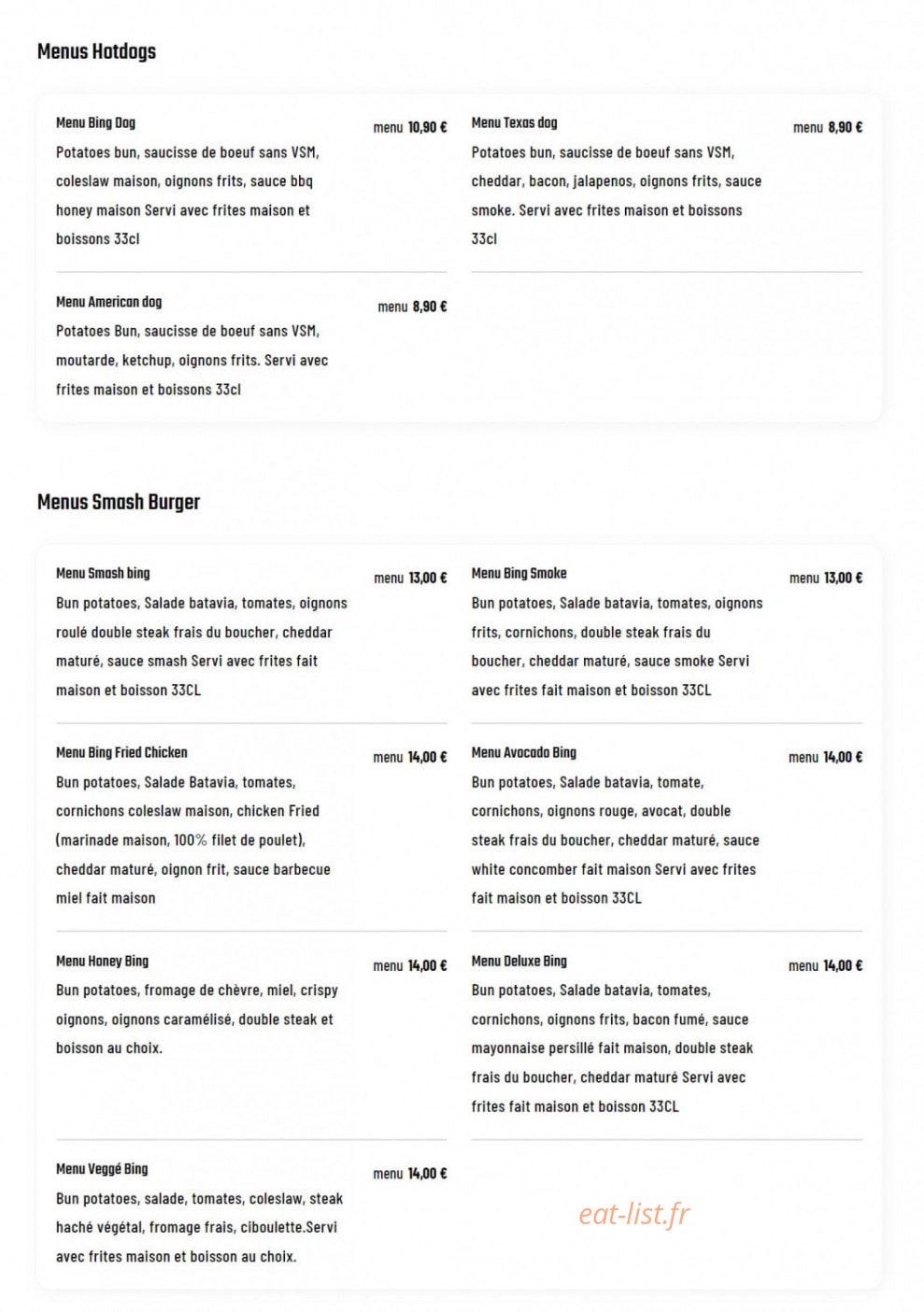 Smash Bing — carte page 2