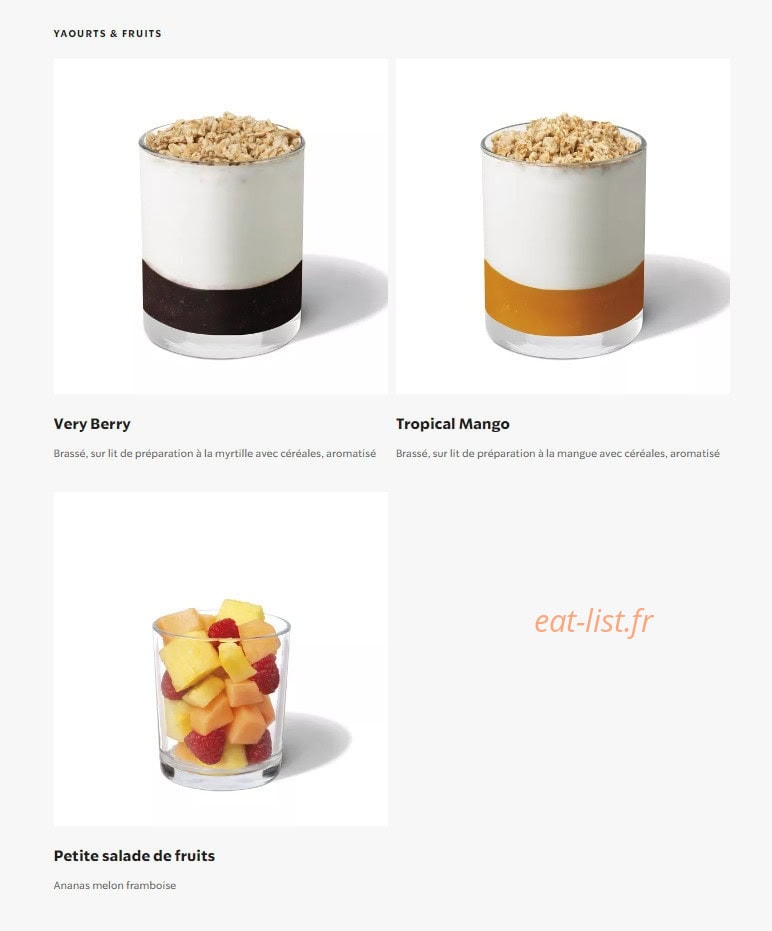 Starbucks Coffee — carte page 22