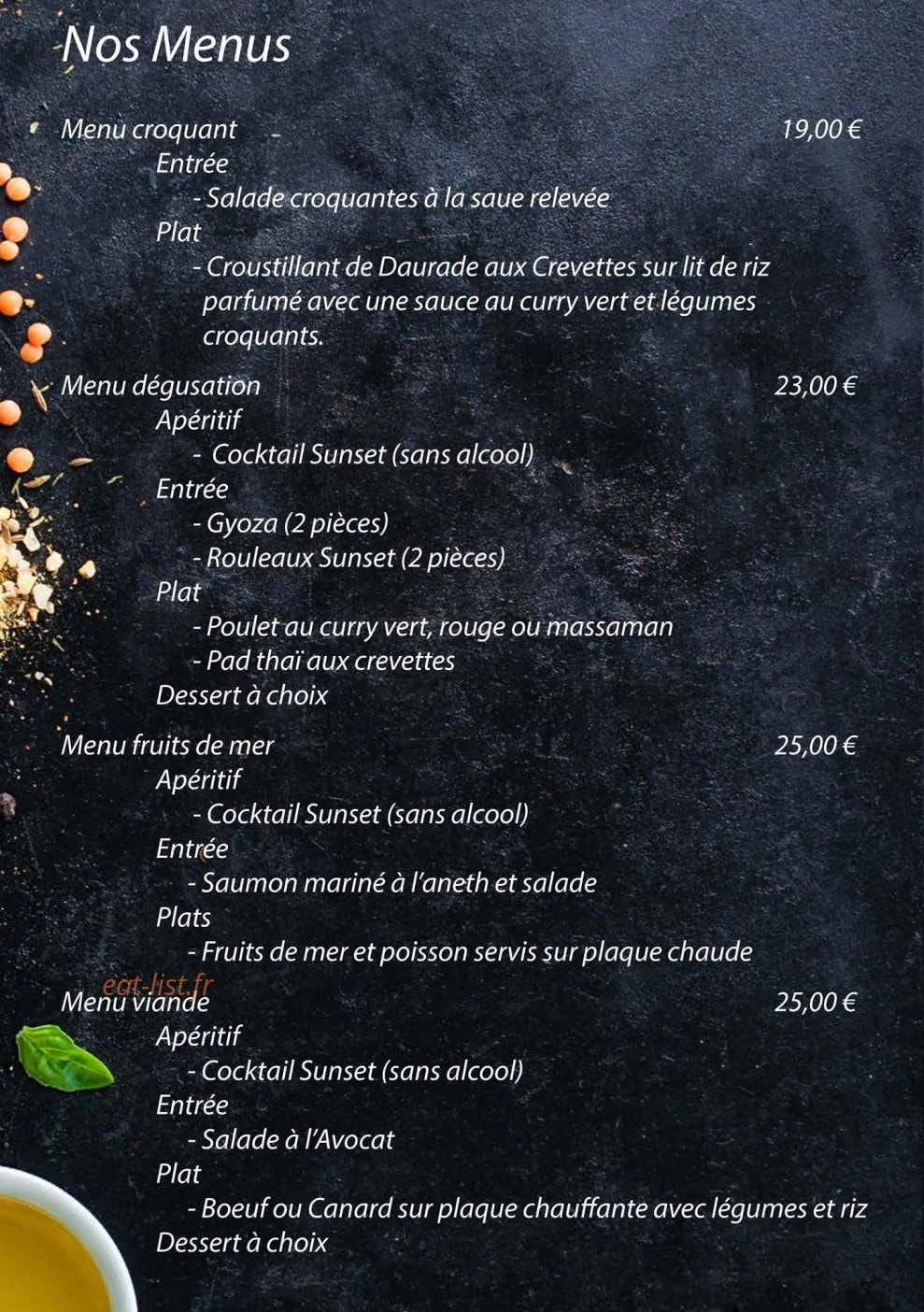 Sunset Boulevard — carte page 3