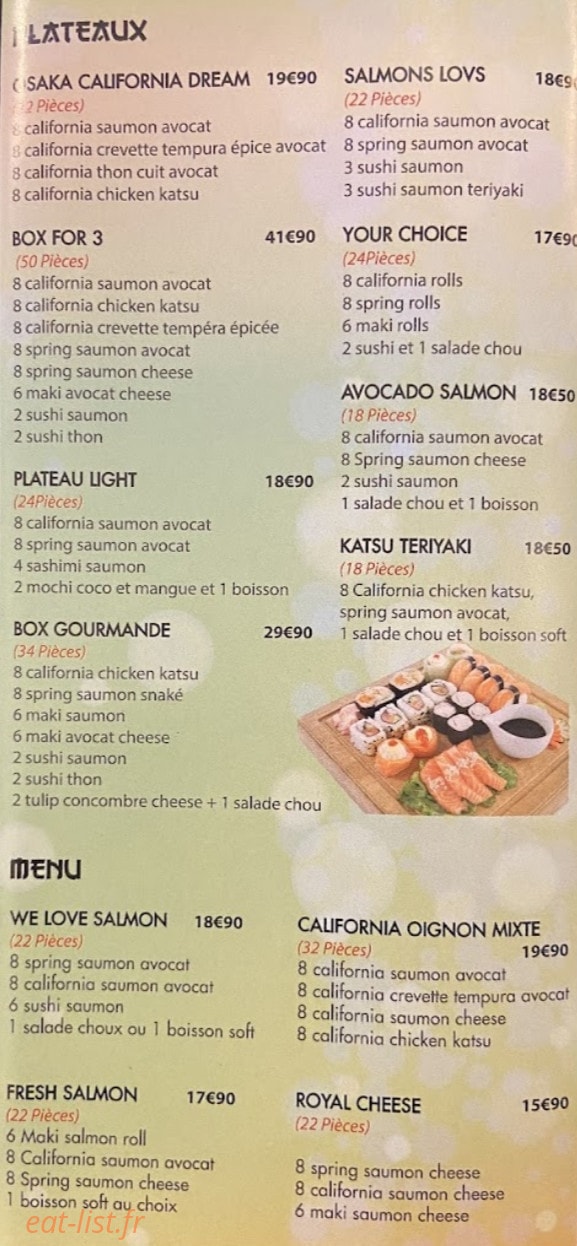 Sushi Maki — carte page 2
