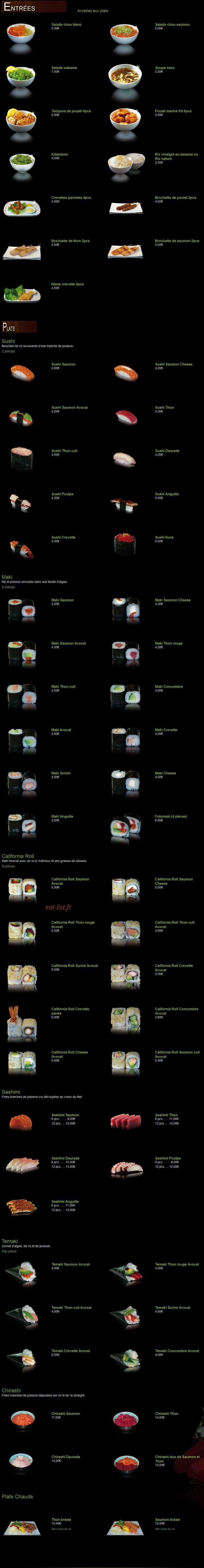 Sushi One — carte page 4