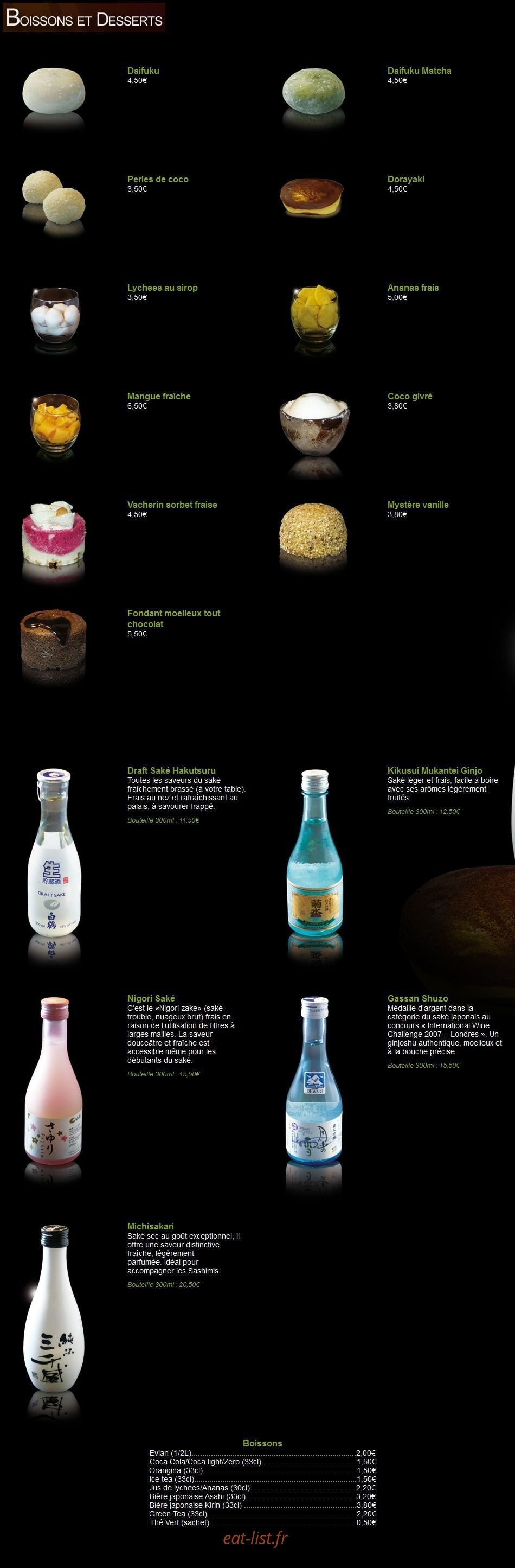 Sushi One — carte page 5