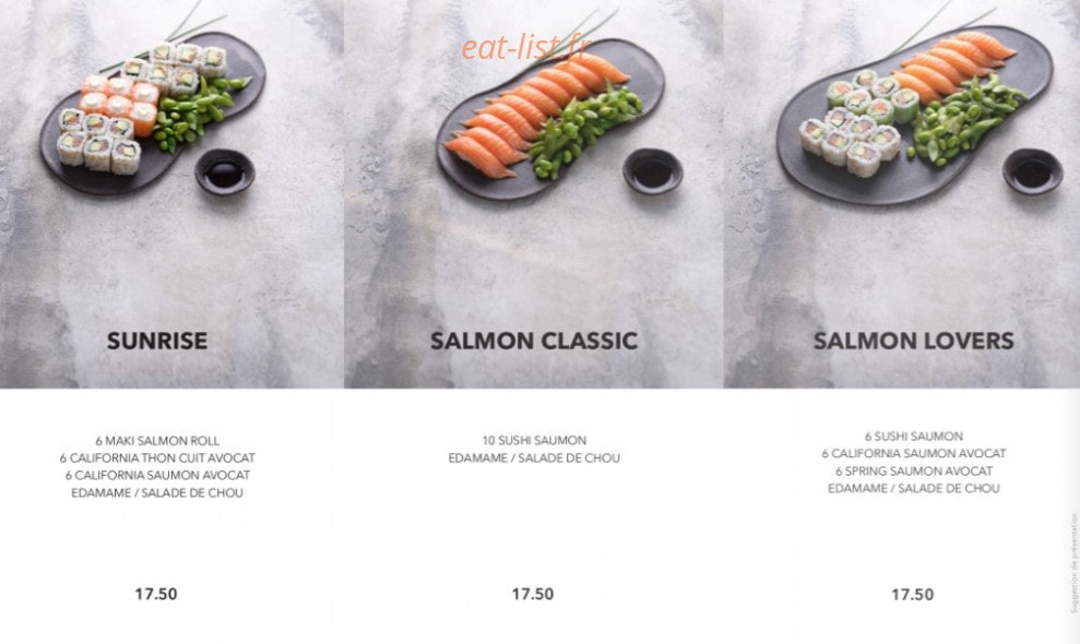 Sushi Shop — carte page 10