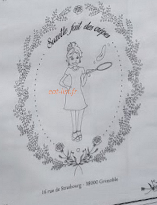 Suzette Fait des Crêpes — carte page 1
