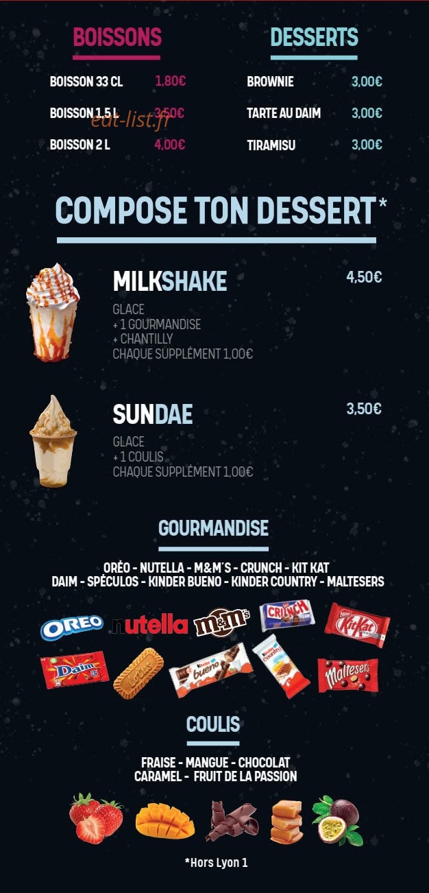Ta5ty Pizza — carte page 5