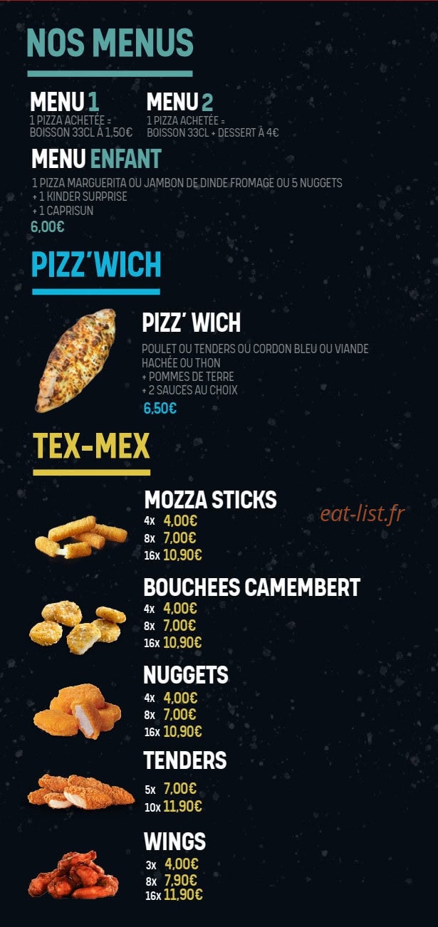 Ta5ty Pizza — carte page 4