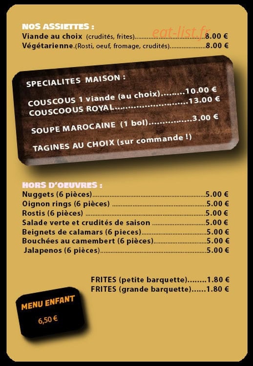 Tacos des amis — carte page 2