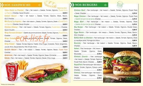 Tacos et Compagnie — carte page 1
