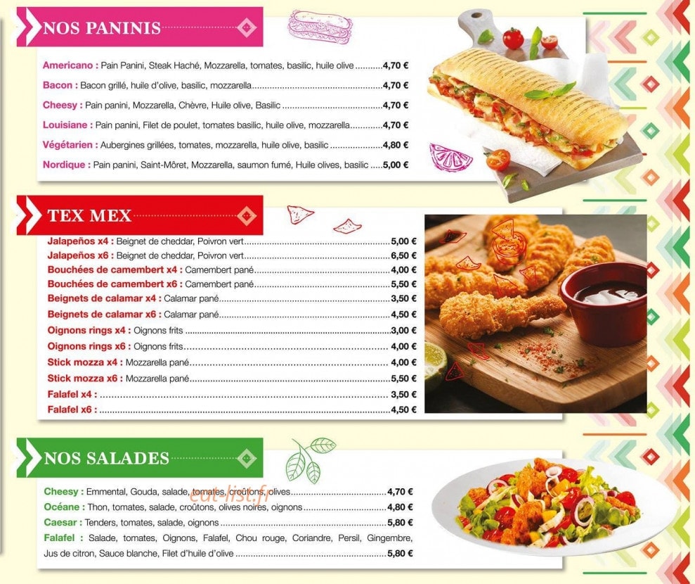 Tacos et Compagnie — carte page 4