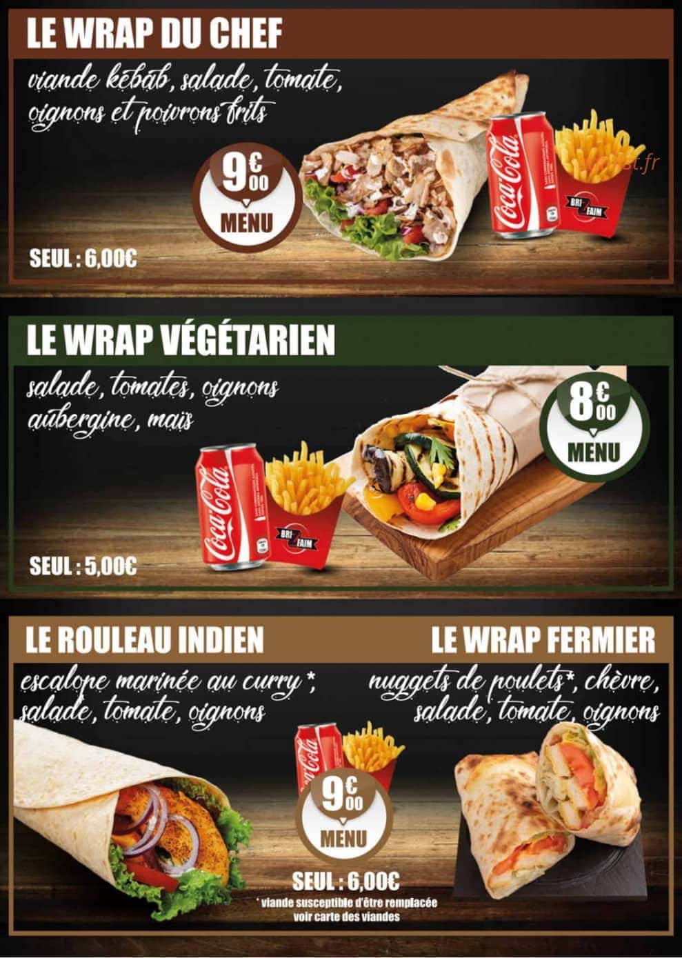 Tacos Lebrizfaim — carte page 1