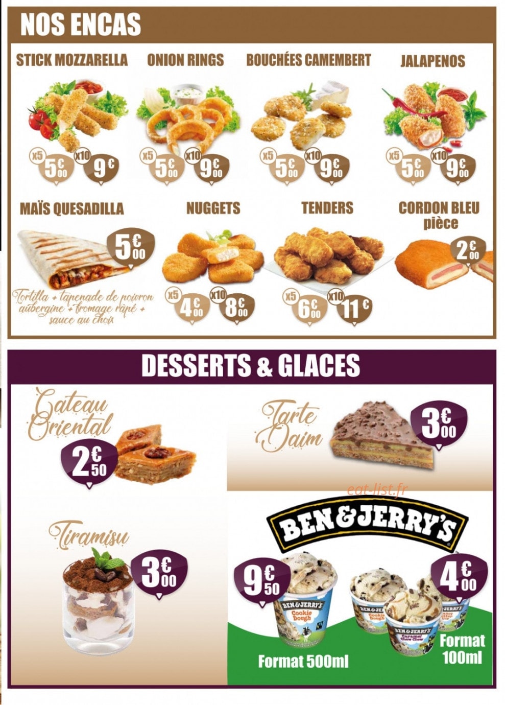 Tacos Lebrizfaim — carte page 4