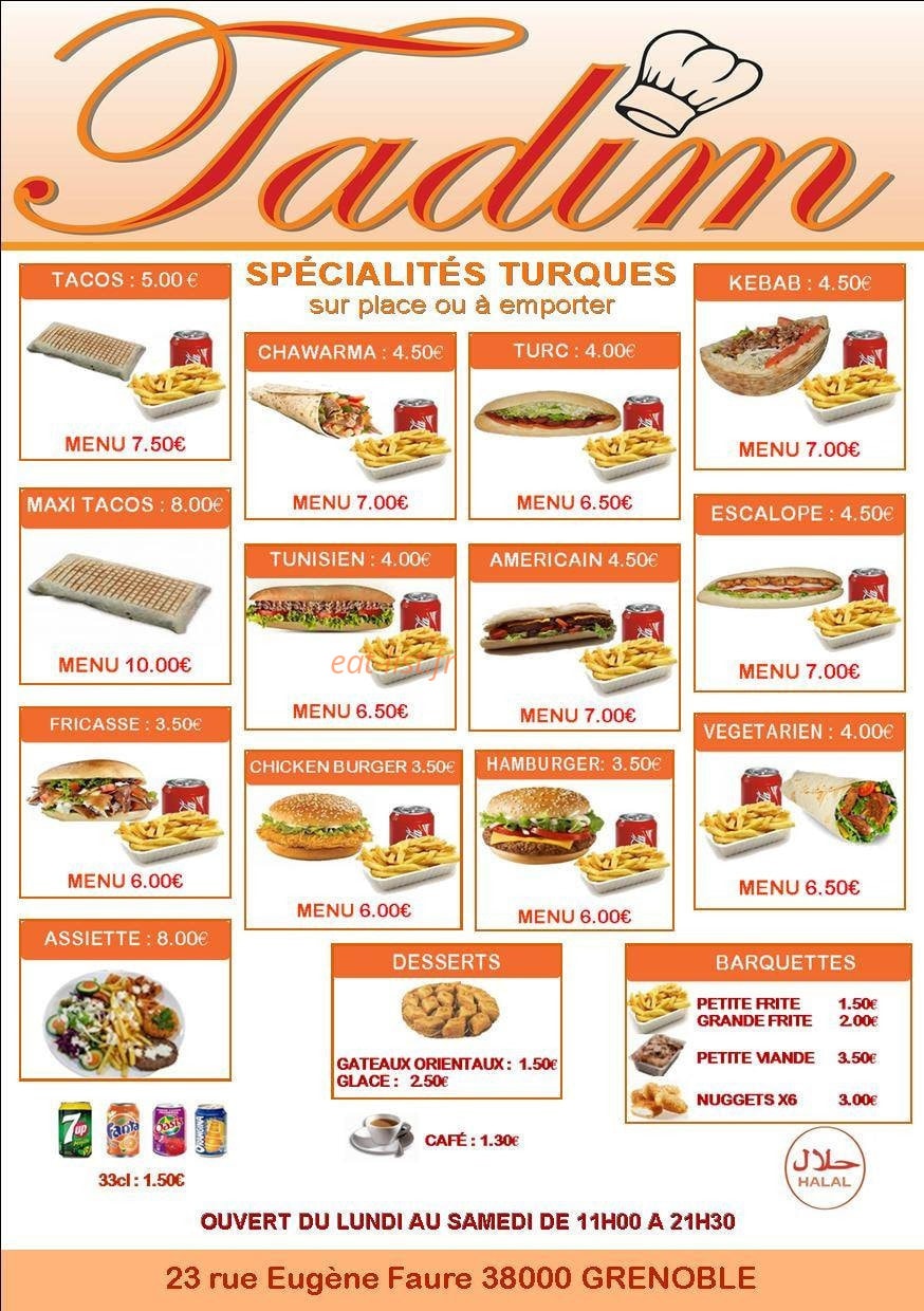 Tadim — carte page 1
