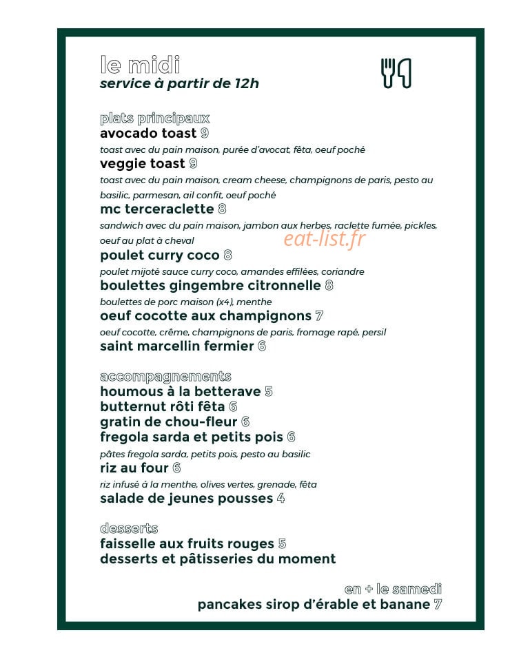 Tercera — carte page 1