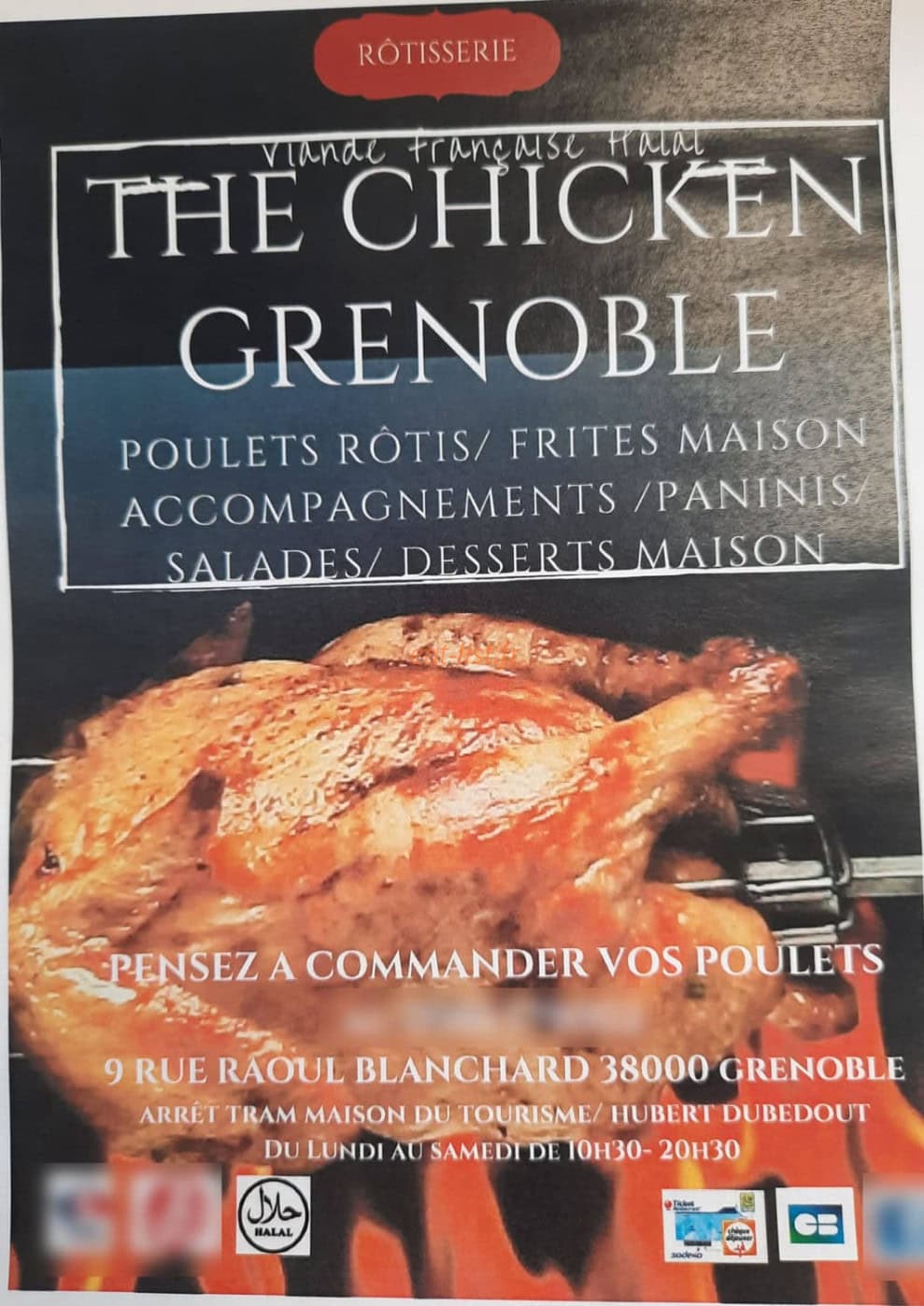 The Chicken — carte page 1