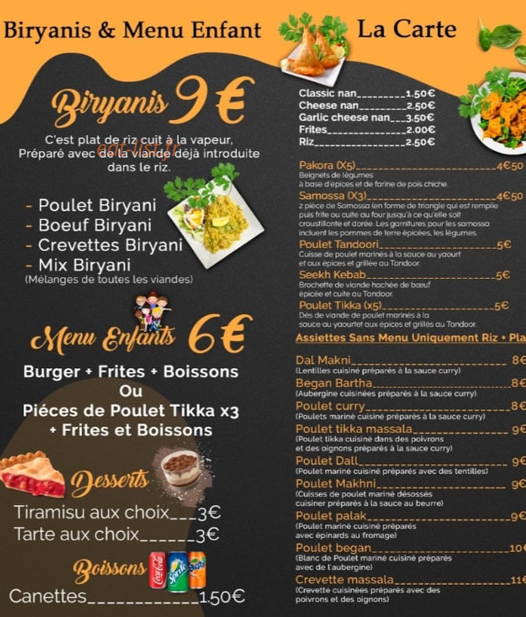 Tikka Fast Food — carte page 4
