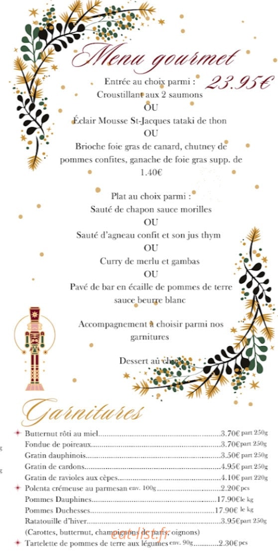 Traiteur Bonnet — carte page 4