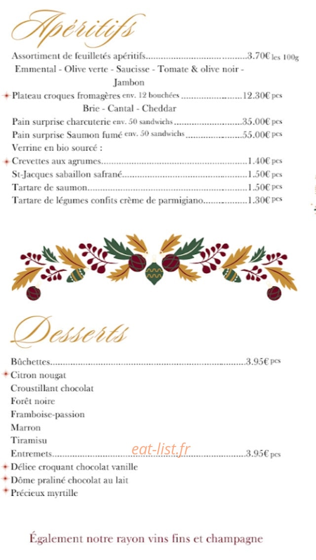 Traiteur Bonnet — carte page 5