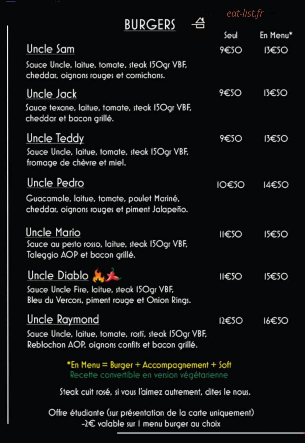 Uncle Bun's — carte page 2