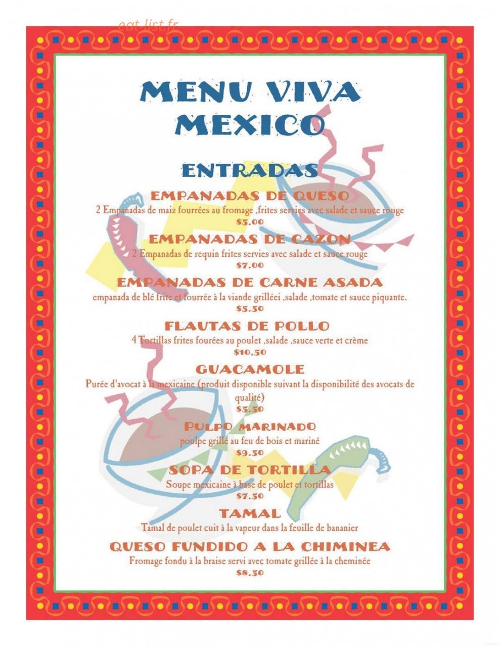 Viva mexico — carte page 2