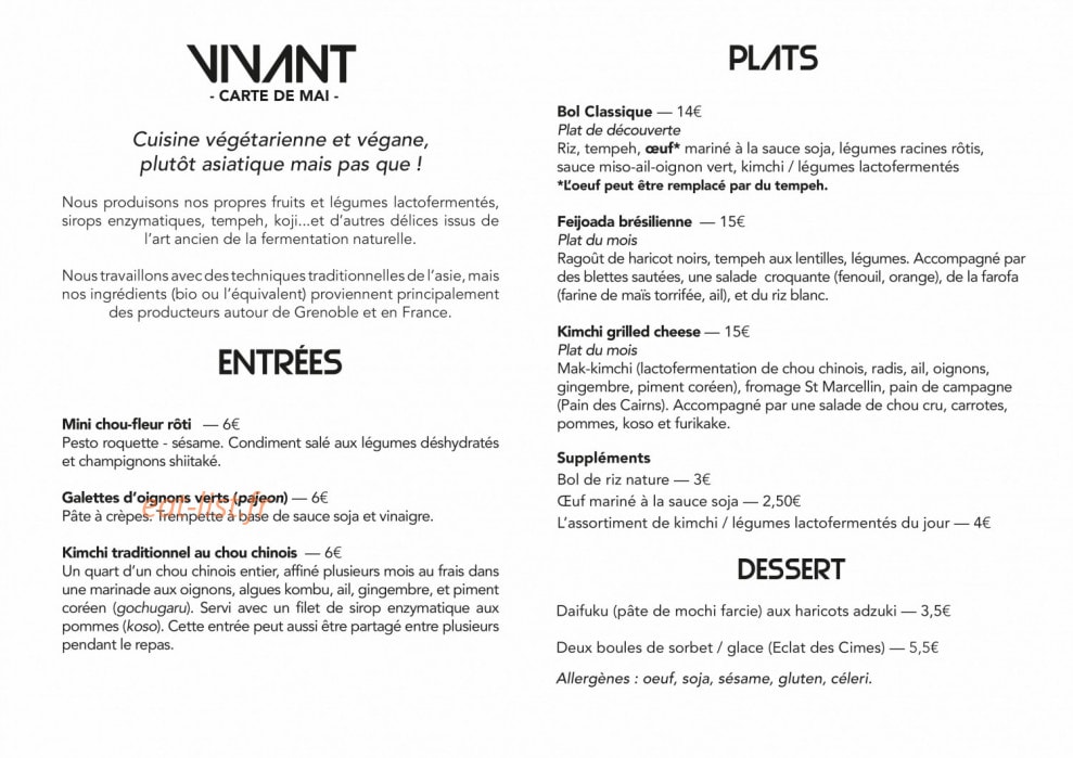 Vivant — carte page 1