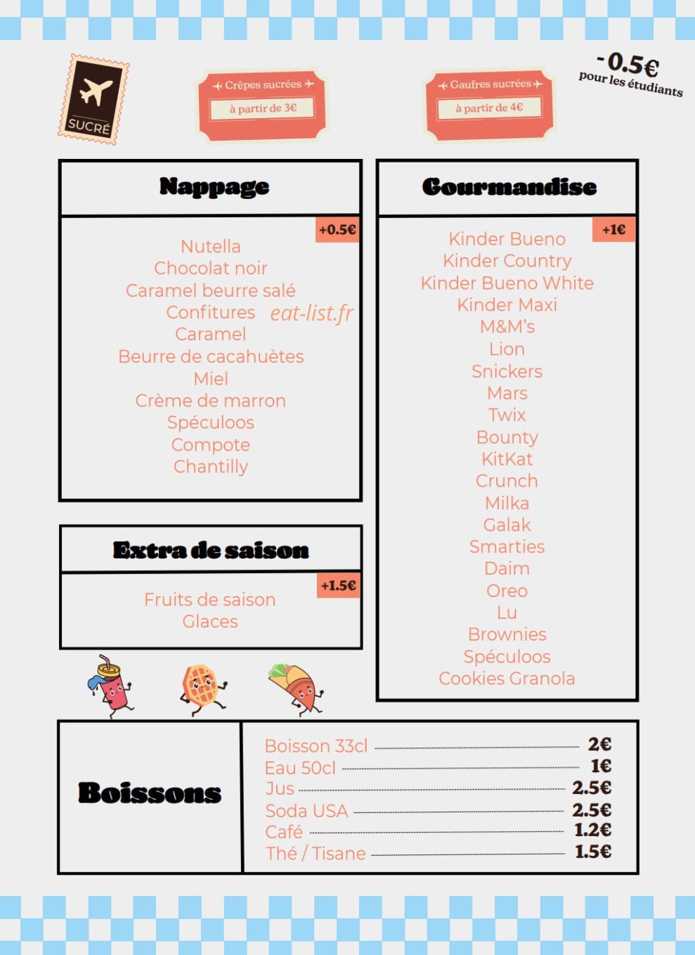 Waffle & Crepe — carte page 2