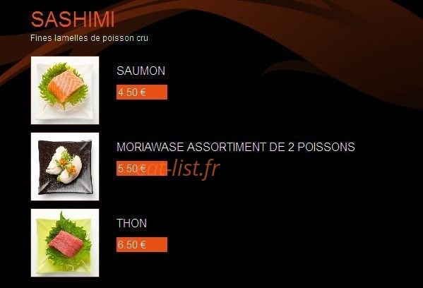 Yummy Sushi — carte page 5