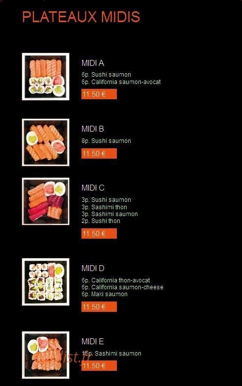 Yummy Sushi — carte page 11