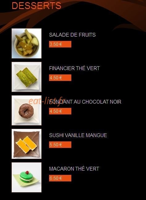 Yummy Sushi — carte page 9
