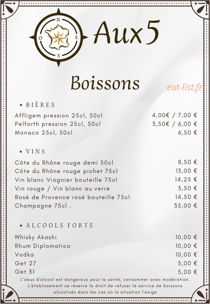 Aux 5 — carte page 5