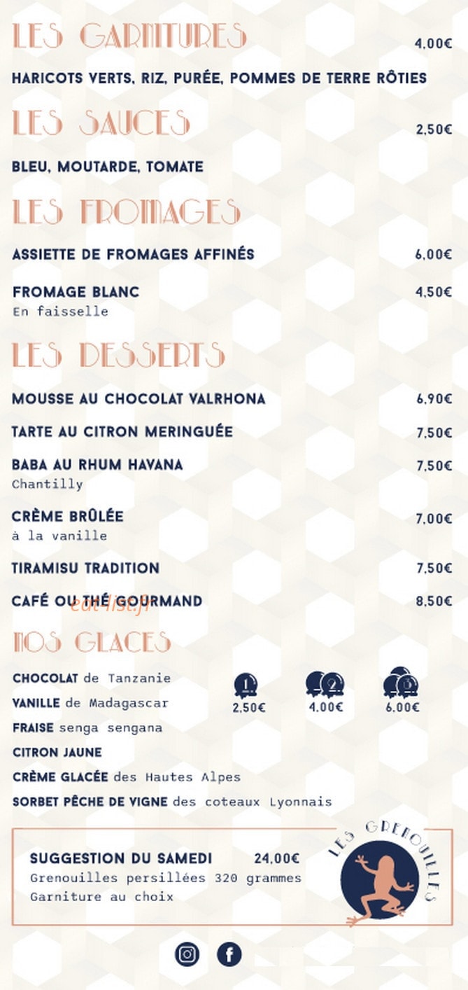 Bistrot Bressan — carte page 3