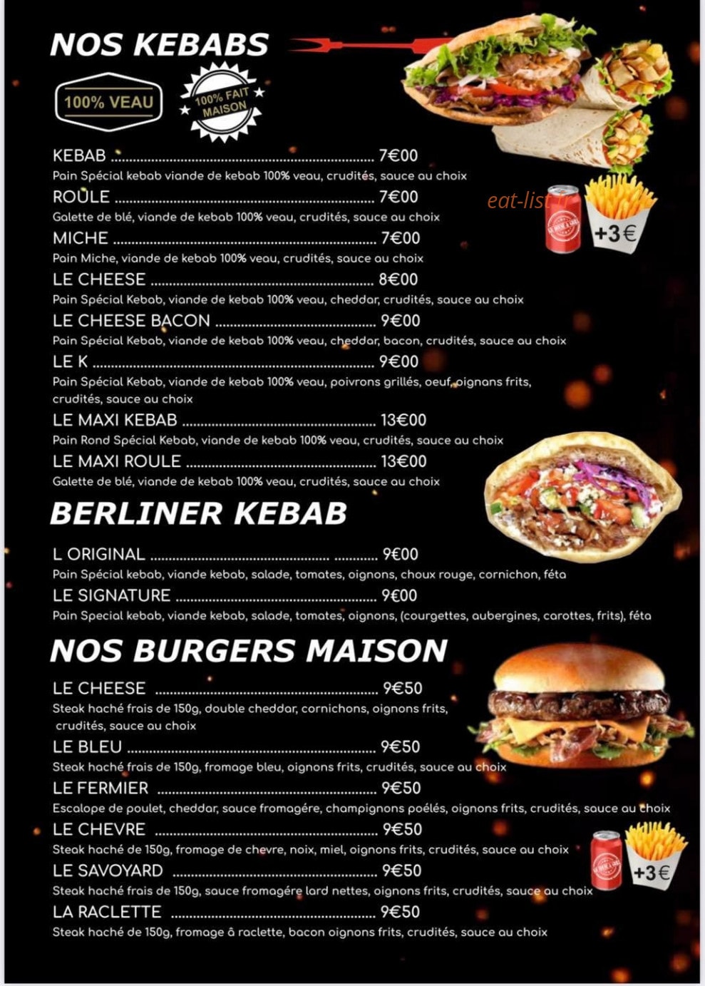 KB House & Grill — carte page 3