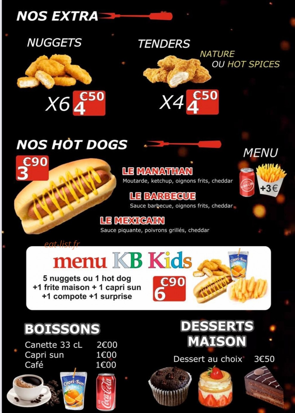 KB House & Grill — carte page 7