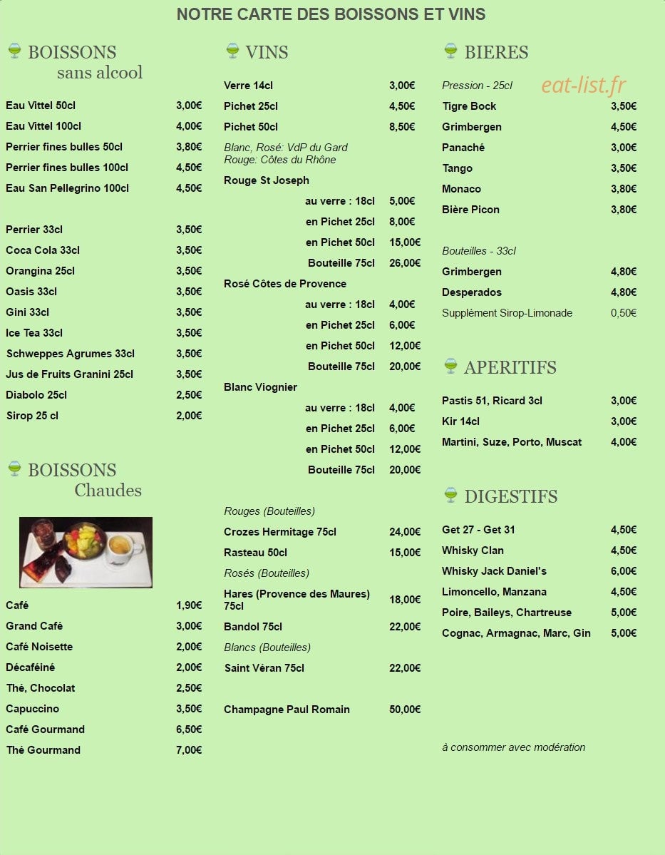 New Cantine — carte page 4