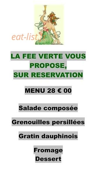 La fée verte — carte page 1