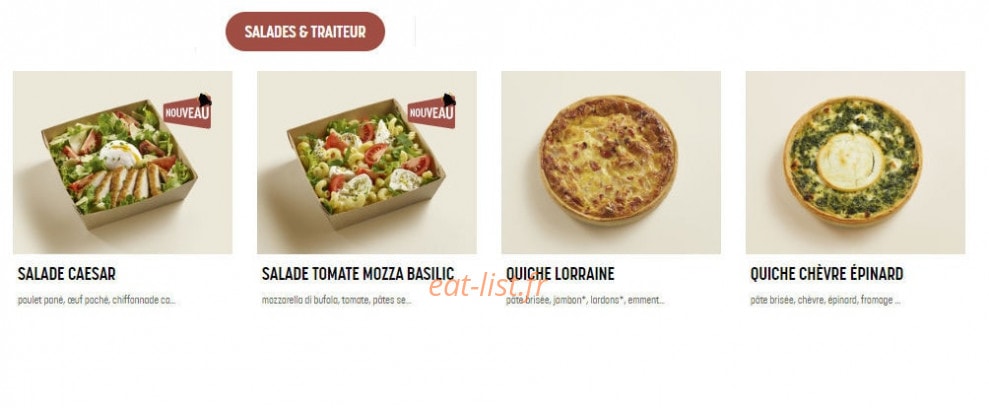 Brioche Dorée — carte page 2