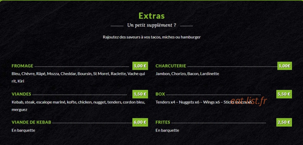 Resto Corner — carte page 5