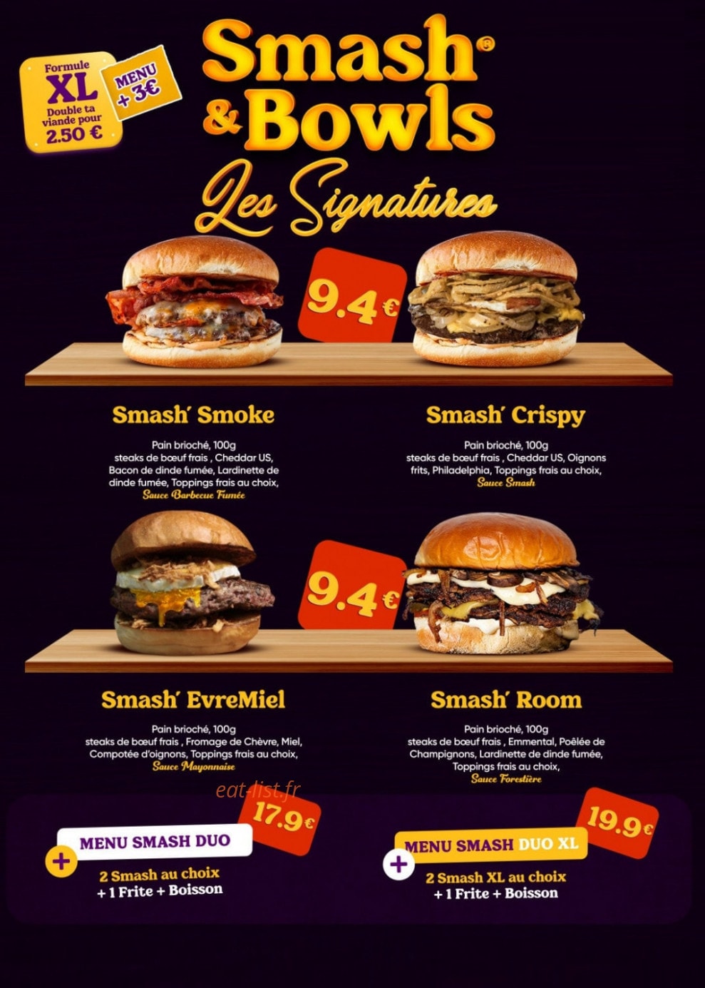 Smash&Bowls — carte page 2