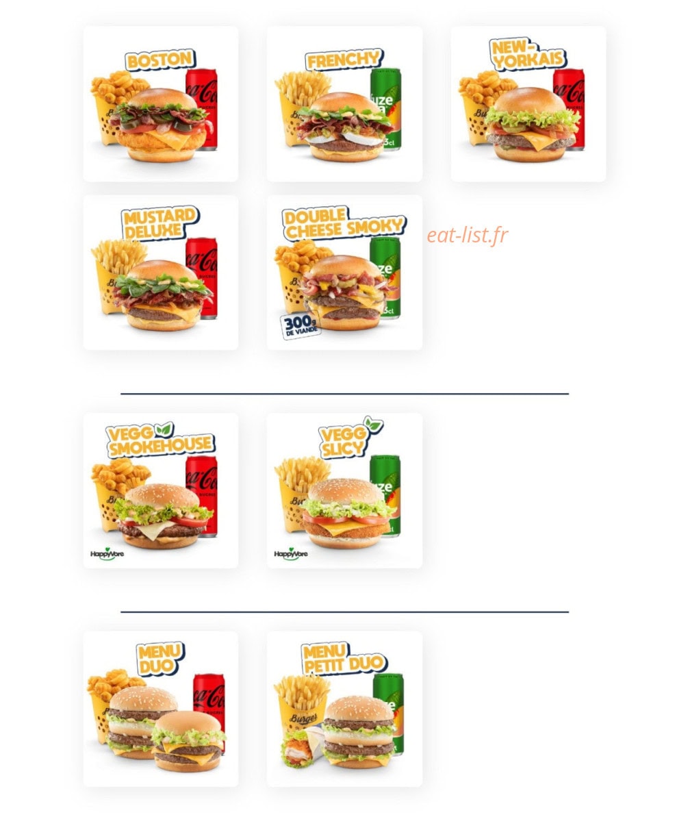 Str'eat Burger — carte page 3