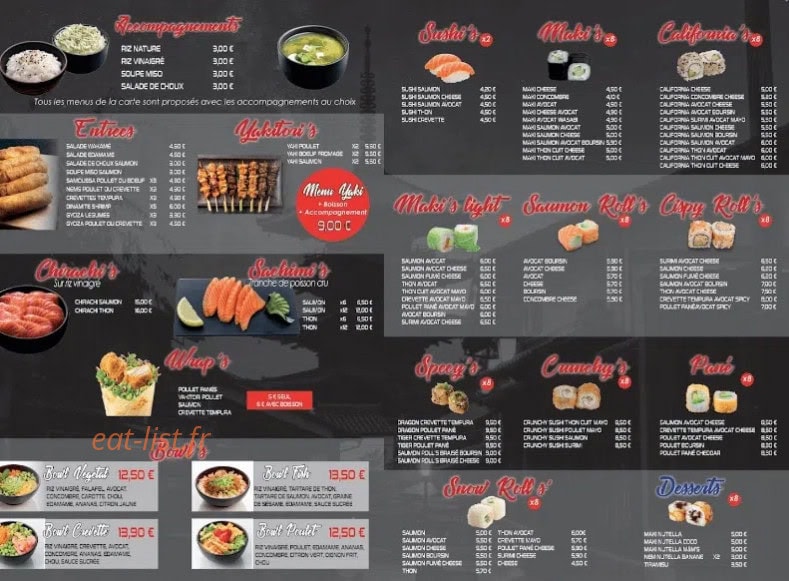 Sushi ida — carte page 2