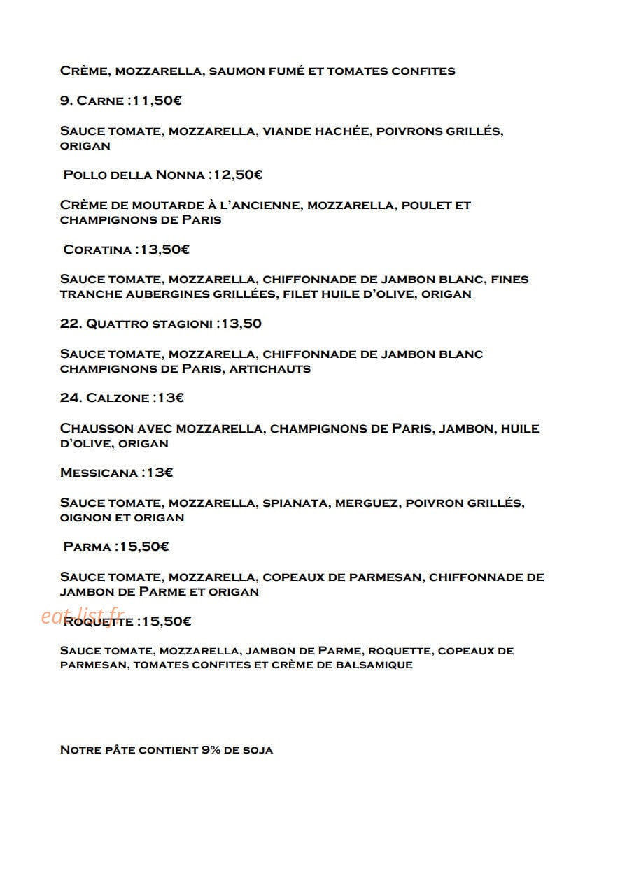 La Storia — carte page 2