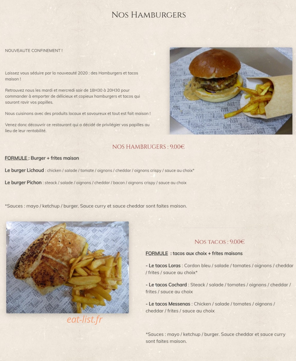 Ô Terroir Gourmand — carte page 3