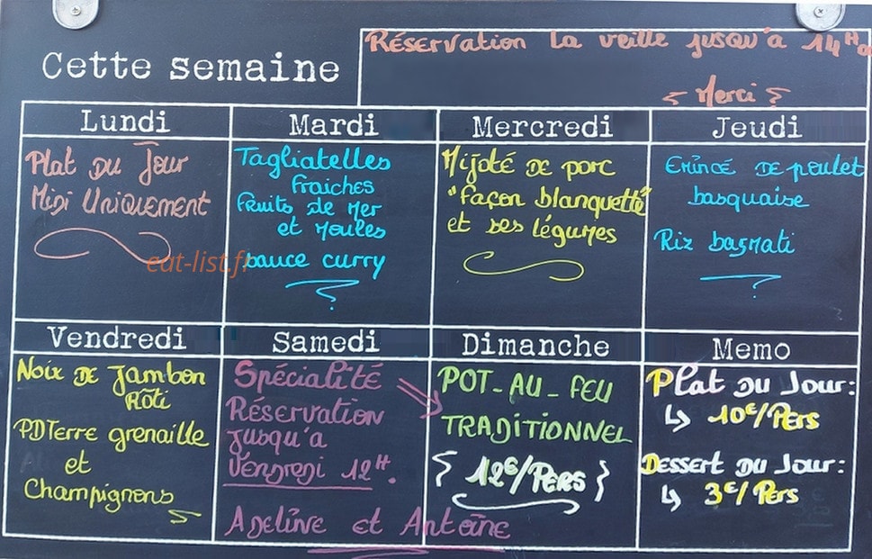 Ô Terroir Gourmand — carte page 1